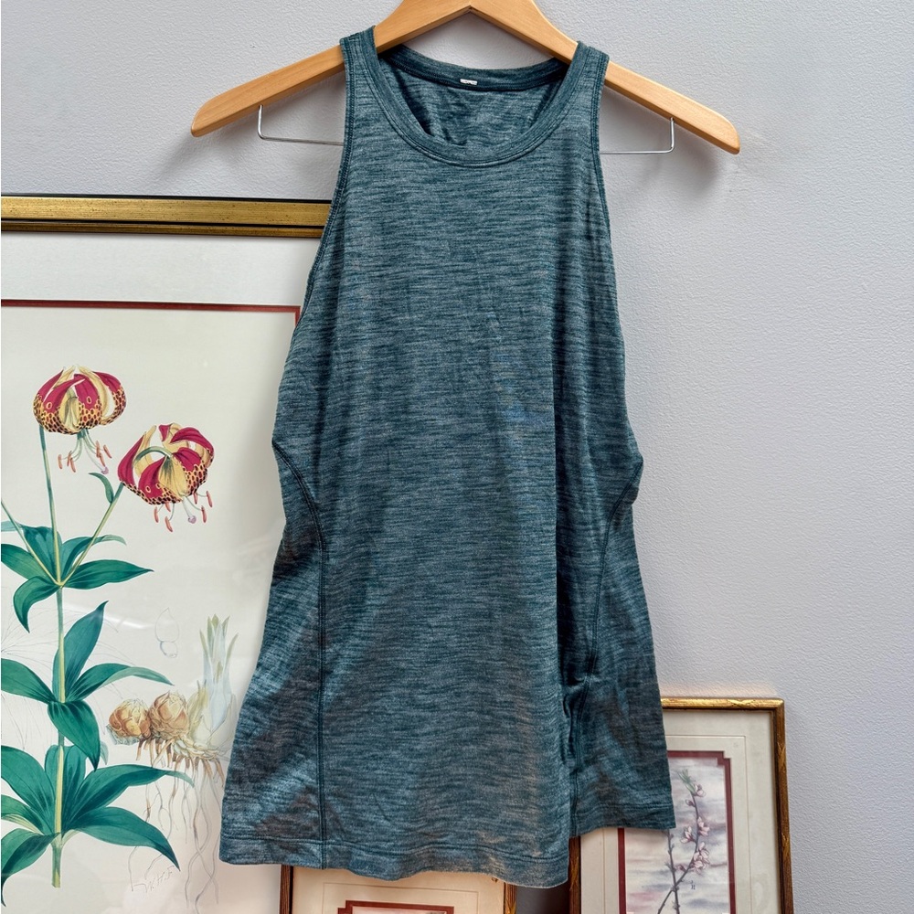 Lululemon High Neck, Heathered Workout Tank